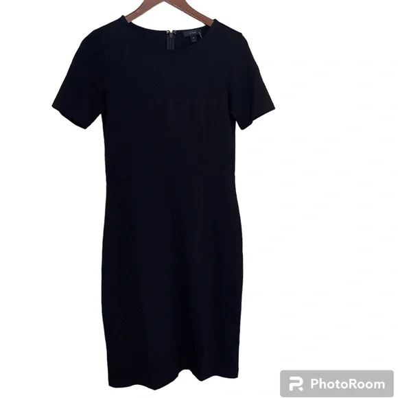 J. Crew | Dresses | Jcrew Womens 0 Cotton Classic Black Dress Size 4t Nwt |  Poshmark